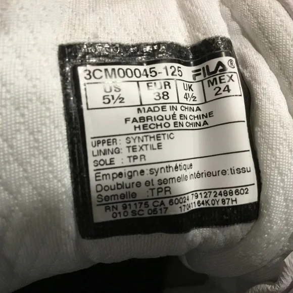 Fila White Star High Top Sneakers - Picture 4 of 4